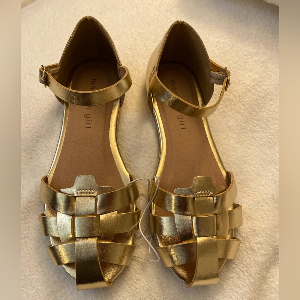 Gold Steve Madden Sandals Size 3